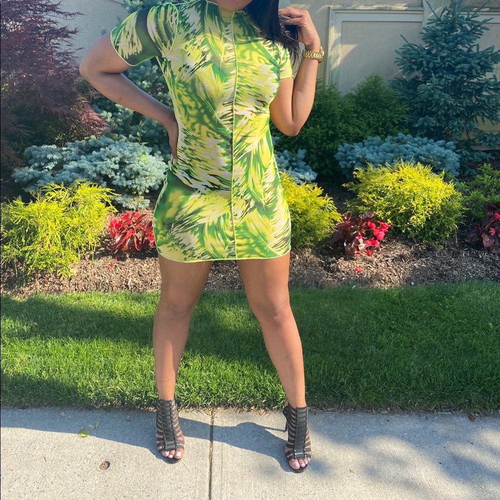 Green see through cover up